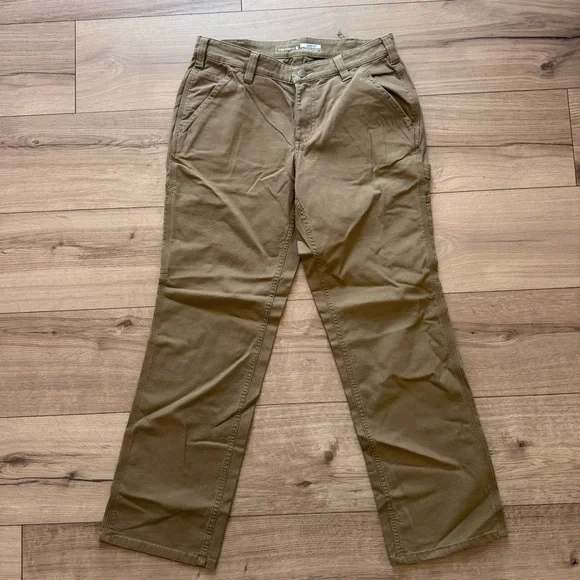 Carhartt Rugged Flex Loose Fit Canvas Work Cargo Pants Tan 8 Short - Picture 5 of 8
